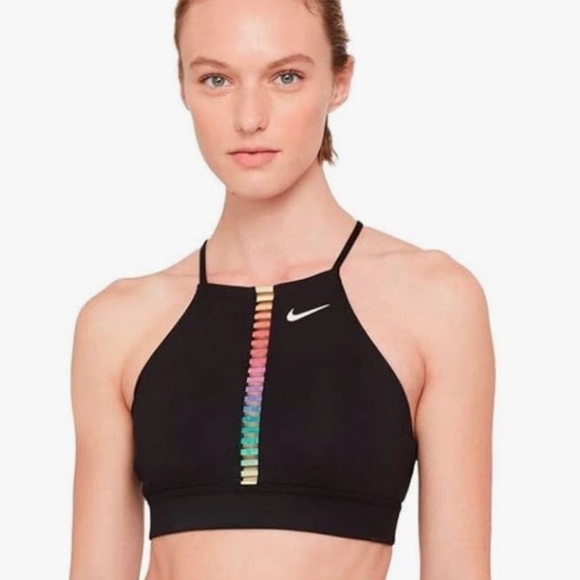 COPY - NWOT Nike Women's Rainbow Ladder Light Support Indy Sports Bra Black  to… - Picture 6 of 15